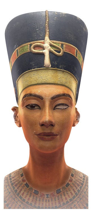 Illustration 3D du buste de Nefertiti